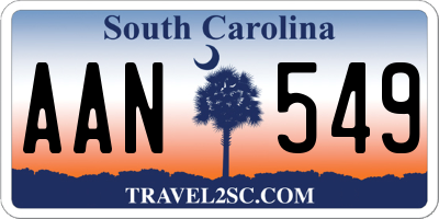 SC license plate AAN549