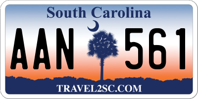 SC license plate AAN561