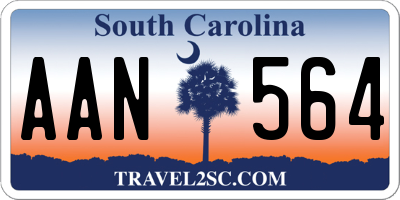 SC license plate AAN564