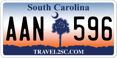 SC license plate AAN596