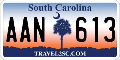 SC license plate AAN613