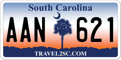 SC license plate AAN621