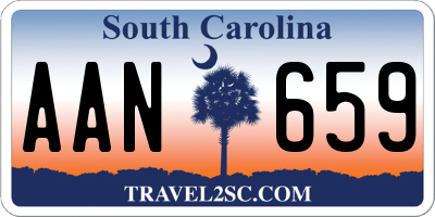 SC license plate AAN659