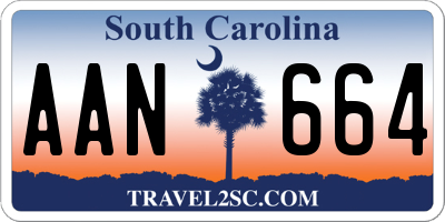 SC license plate AAN664