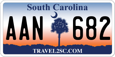 SC license plate AAN682