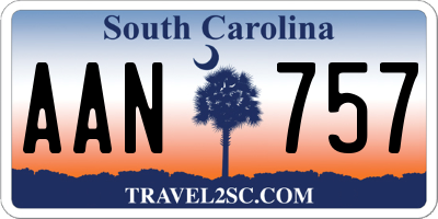 SC license plate AAN757