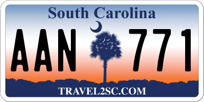 SC license plate AAN771