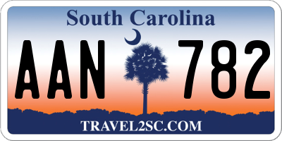 SC license plate AAN782