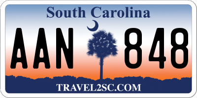 SC license plate AAN848