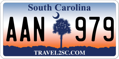 SC license plate AAN979