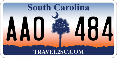 SC license plate AAO484