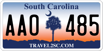 SC license plate AAO485