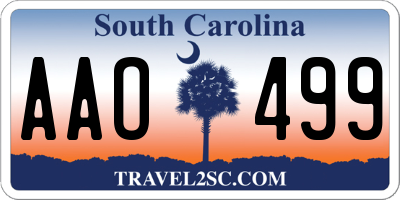 SC license plate AAO499