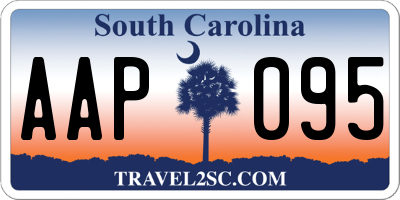 SC license plate AAP095