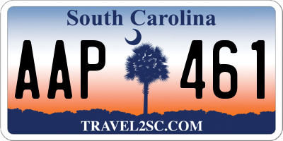 SC license plate AAP461