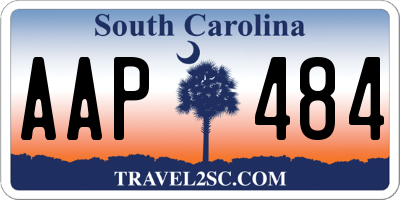 SC license plate AAP484