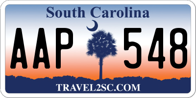 SC license plate AAP548