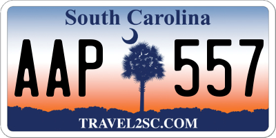 SC license plate AAP557