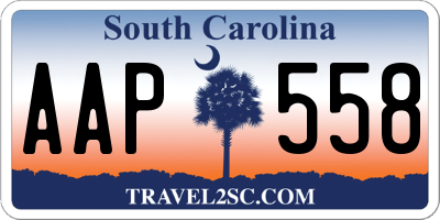 SC license plate AAP558