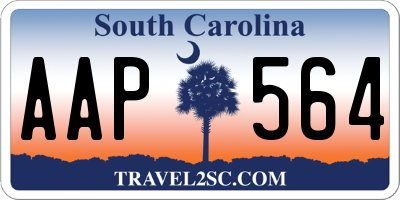 SC license plate AAP564