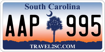 SC license plate AAP995
