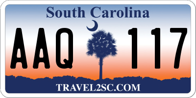 SC license plate AAQ117