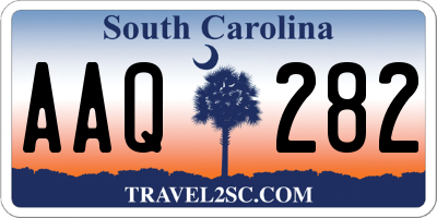 SC license plate AAQ282