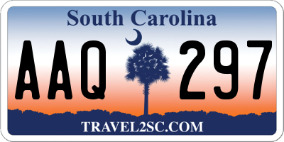 SC license plate AAQ297