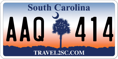 SC license plate AAQ414