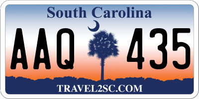 SC license plate AAQ435