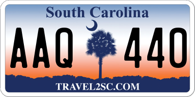 SC license plate AAQ440