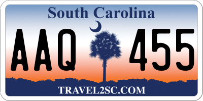 SC license plate AAQ455