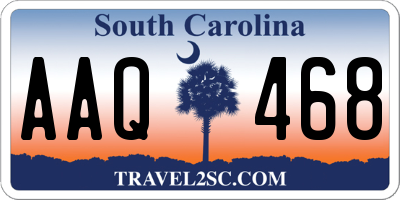 SC license plate AAQ468