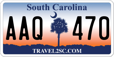 SC license plate AAQ470