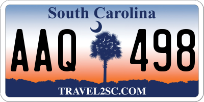 SC license plate AAQ498