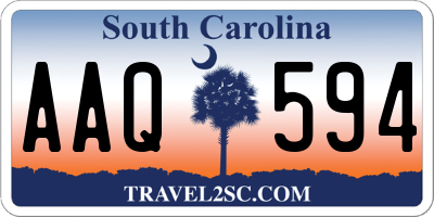 SC license plate AAQ594