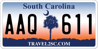 SC license plate AAQ611
