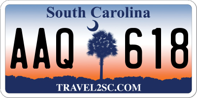 SC license plate AAQ618