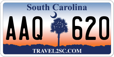 SC license plate AAQ620