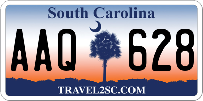 SC license plate AAQ628