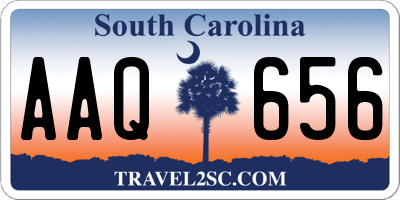 SC license plate AAQ656