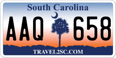 SC license plate AAQ658