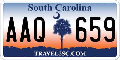 SC license plate AAQ659