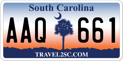 SC license plate AAQ661