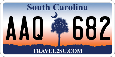 SC license plate AAQ682
