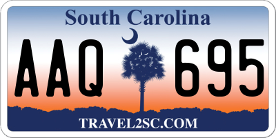 SC license plate AAQ695