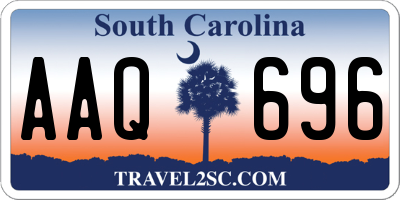 SC license plate AAQ696