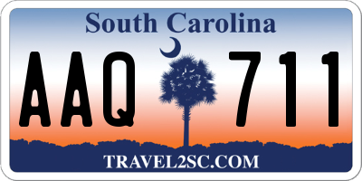 SC license plate AAQ711