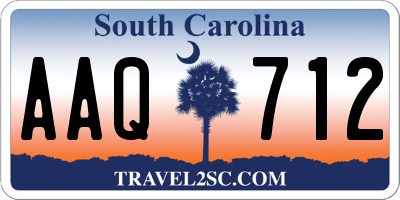 SC license plate AAQ712