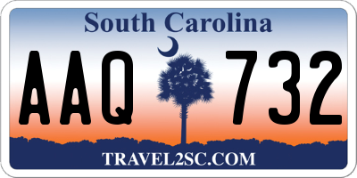 SC license plate AAQ732